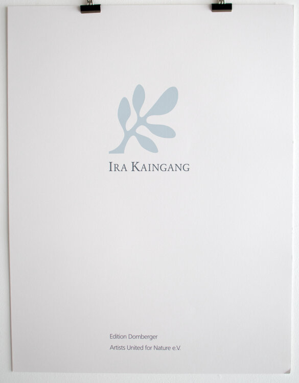 Ira Kaingang - In search of a new tomorrow; Auf der Suche nach einem neuen Morgen - 1992 - Siebdruck mit Collage