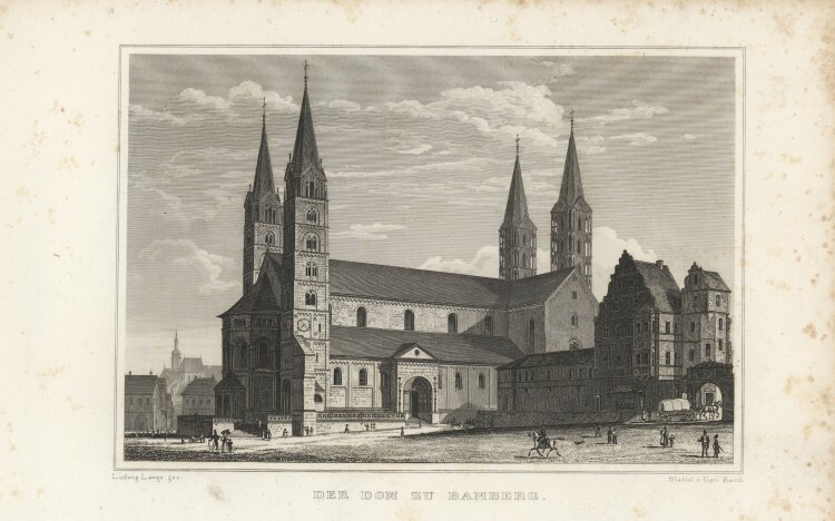 Carl Rauch - Bamberger Dom - 1837 - Stahlstich