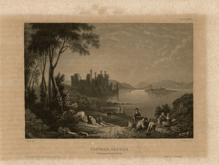 Thomas Barber - Conway-Castle - o.J. - Stahlstich
