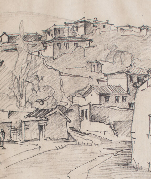 Leo Zapf - Bachtschyssaraj, Ukraine - 1943 - Zeichnung