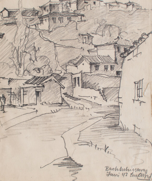 Leo Zapf - Bachtschyssaraj, Ukraine - 1943 - Zeichnung