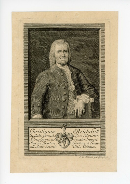 J.D. Philippin - Bildnis des Christian Reichardt - o.J. - Kupferstich