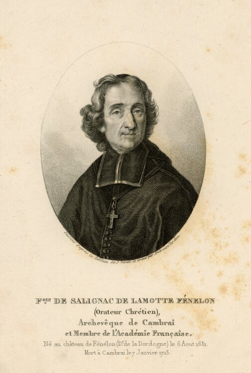 Ambroise Tardieu - Bildnis des François Fénelon - o.J. - Kupferstich