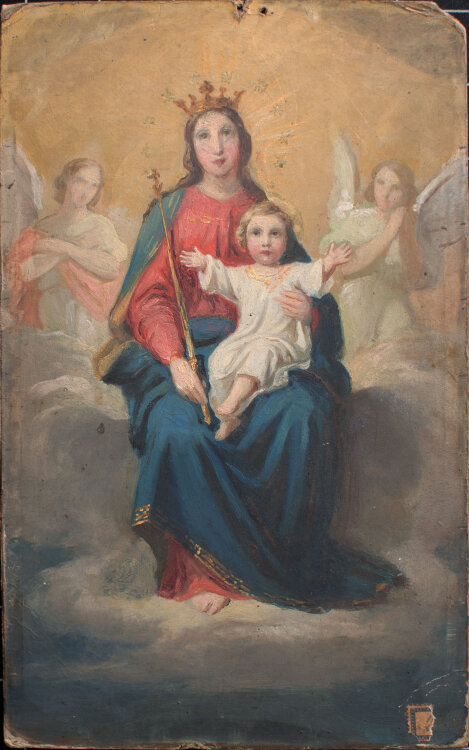 Heinrich Keyser - Madonna mit Christuskind - o.J. - Öl
