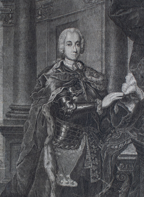 Johann Christian Gottfried Fritzsch - Porträt Prinz Christian zu Anhalt Houm und Schaumburg - o.J. - Radierung