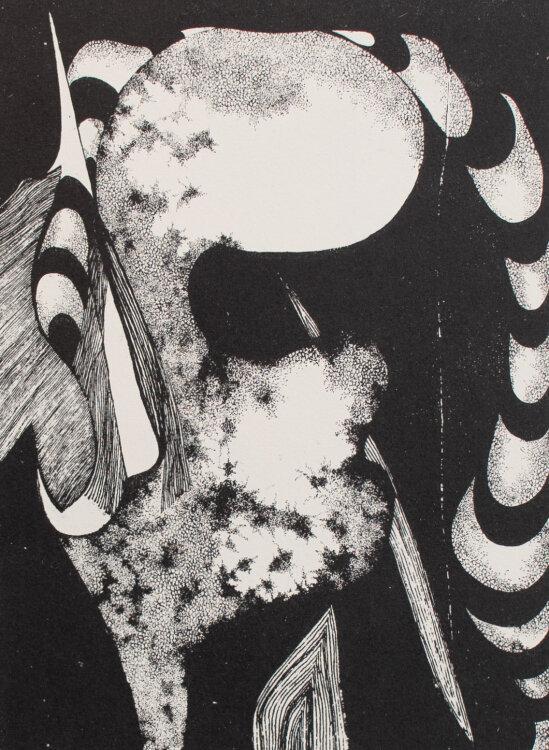 Christa Pyroth - Formen - 1968 - Linoolschnitt