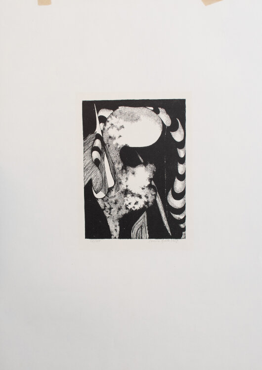 Christa Pyroth - Formen - 1968 - Linoolschnitt