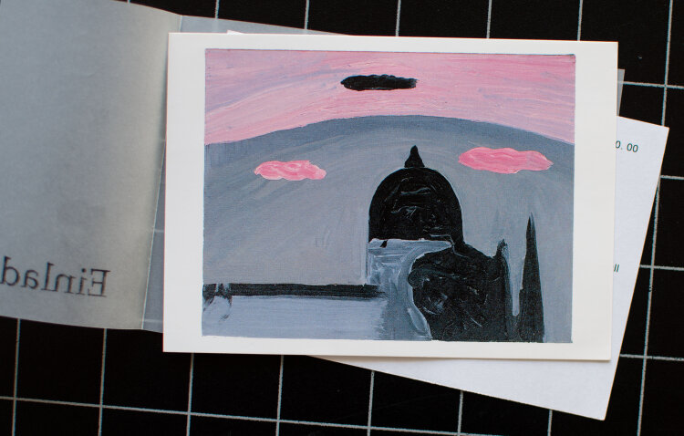 Michael Kutzner - Dom und Wolken - 2001 - Postkarte