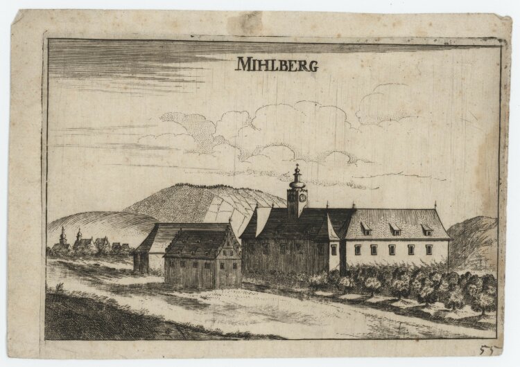 Georg Matthäus Vischer - Schloss Mihlberg - 1672 - Kupferstich