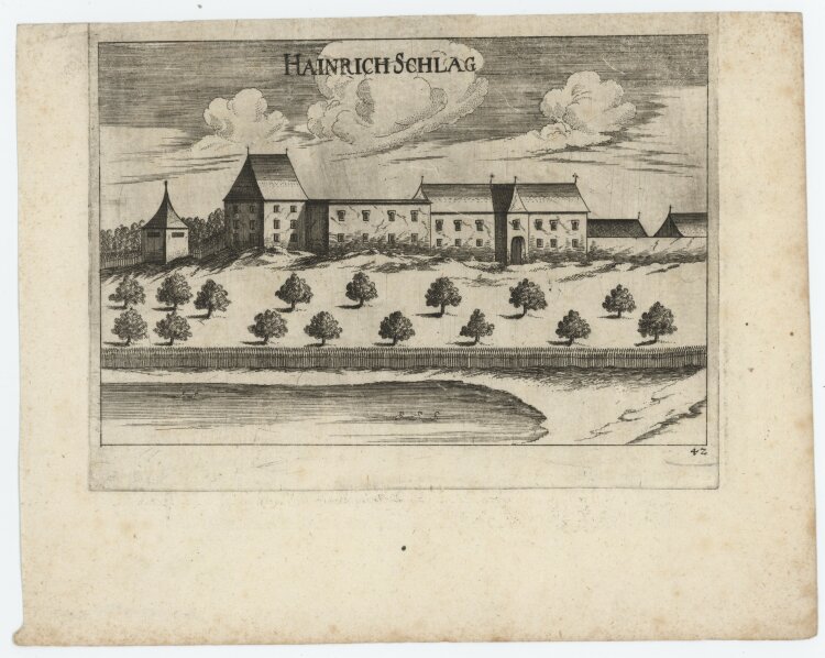 Georg Matthäus Vischer - Schloss Nidernondorff - 1672 - Kupferstich