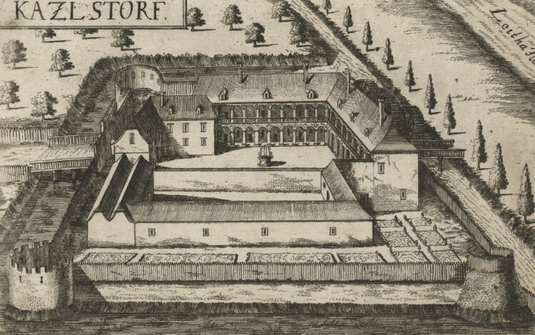 Georg Matthäus Vischer - Schloss Katzelsdorf - 1672 - Kupferstich