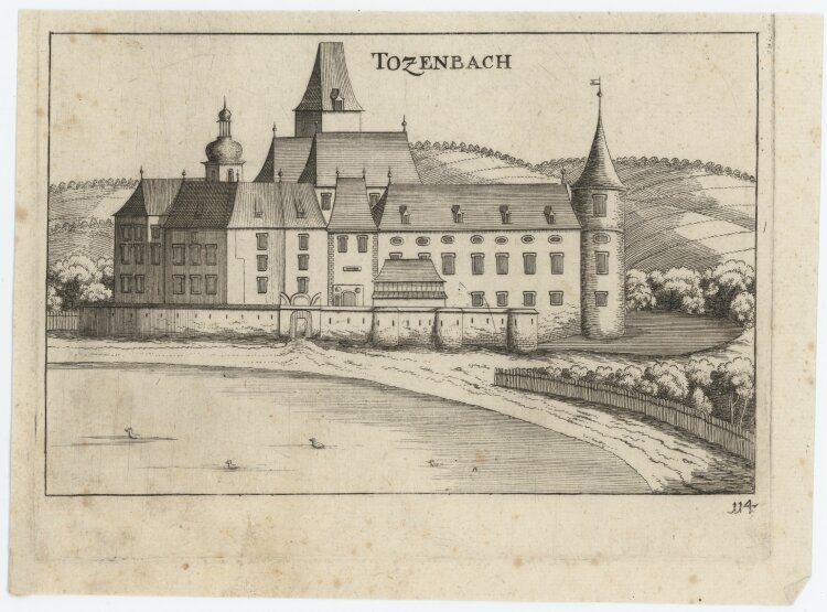 Georg Matthäus Vischer - Schloss Totzenbach - 1672 - Kupferstich