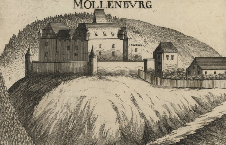 Georg Matthäus Vischer - Burg Mollenburg - 1672 - Kupferstich