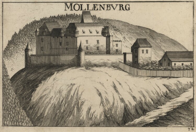 Georg Matthäus Vischer - Burg Mollenburg - 1672 -...