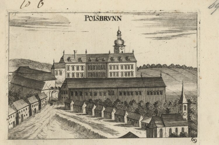 Georg Matthäus Vischer - Schloss Poysbrunn - 1672 - Kupferstich