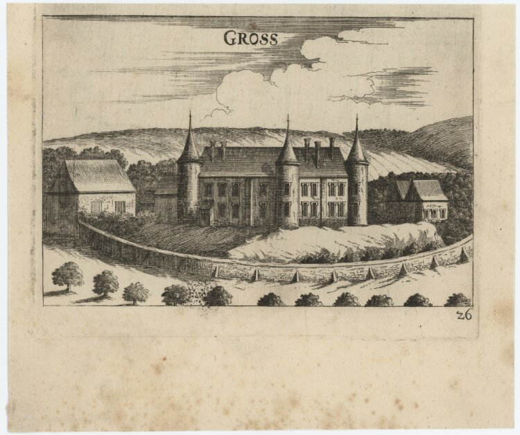 Georg Matthäus Vischer - Schloss Groß - 1672 - Kupferstich