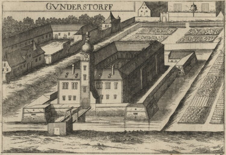 Georg Matthäus Vischer - Schloss Gundersdorf - 1672 - Kupferstich