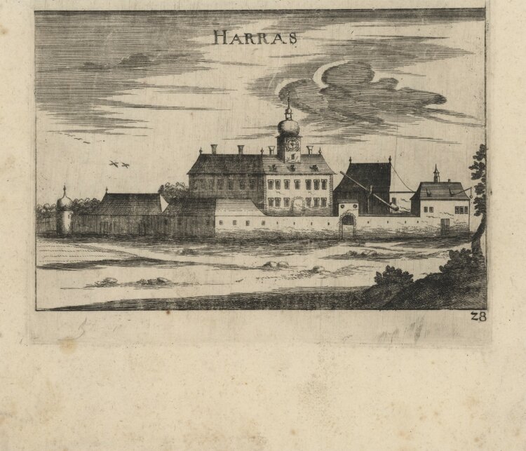 Georg Matthäus Vischer - Schloss Großharras - 1672 - Kupferstich