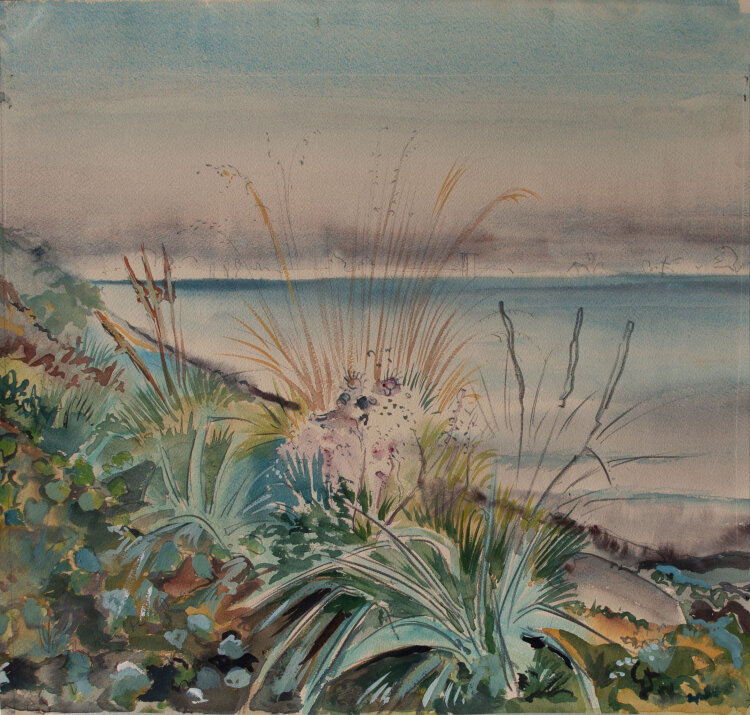 Gerhard Schulte-Dahling - Bucht - 1954 - Aquarell