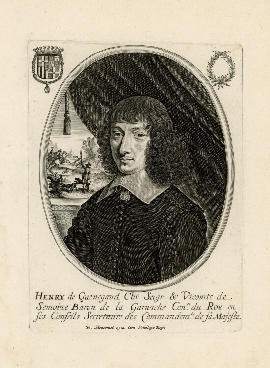 unbekannt - Bildnis des Henri de Guénégaud - o.J. - Kupferstich