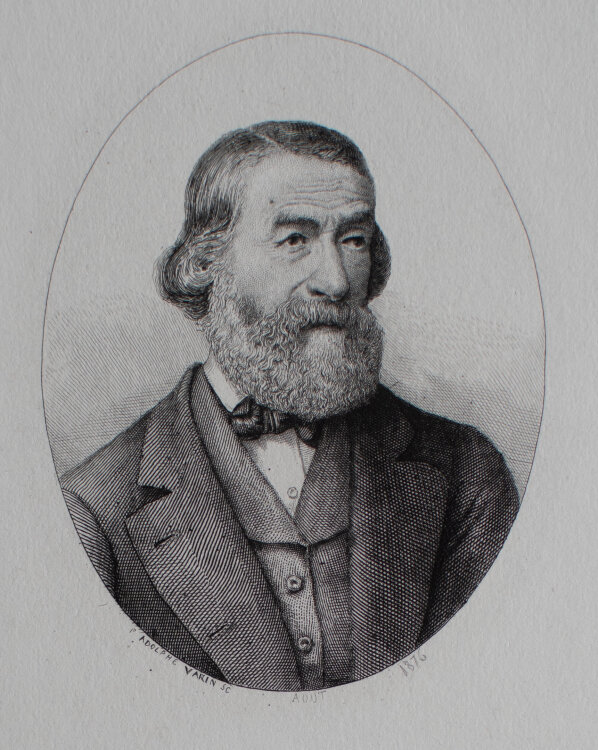 Pierre Adolphe Varin - Porträt Jean Eugène Vignères - 1876 - Kupferstich