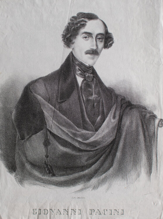 Luigi Martelli - Porträt Giovanni Pacini - o.J. - Lithografie