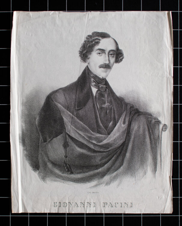 Luigi Martelli - Porträt Giovanni Pacini - o.J. - Lithografie