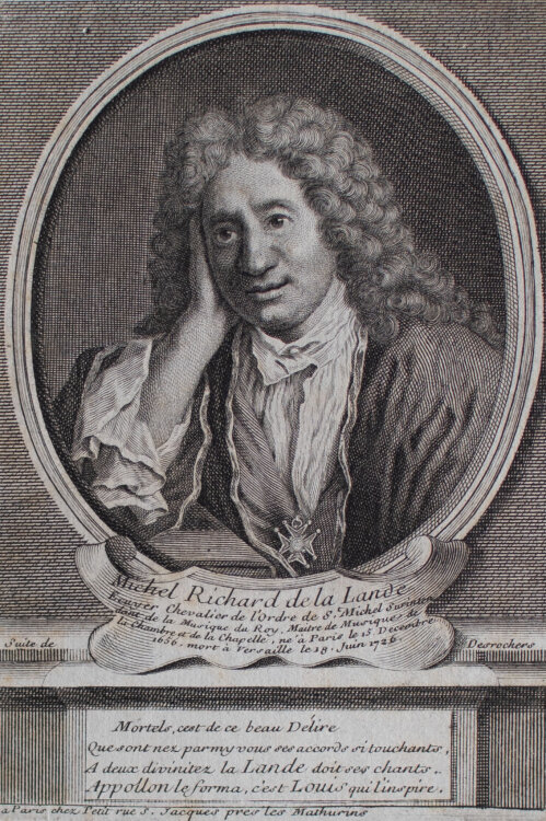 Gilles Edme Petit - Porträt Michel-Richard da Lalande - o.J. - Kupferstich