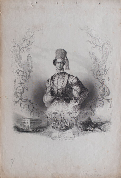 Albert Henry Payne - Porträt von Otto I. (1815 - 1867) - o.J. - Stahlstich