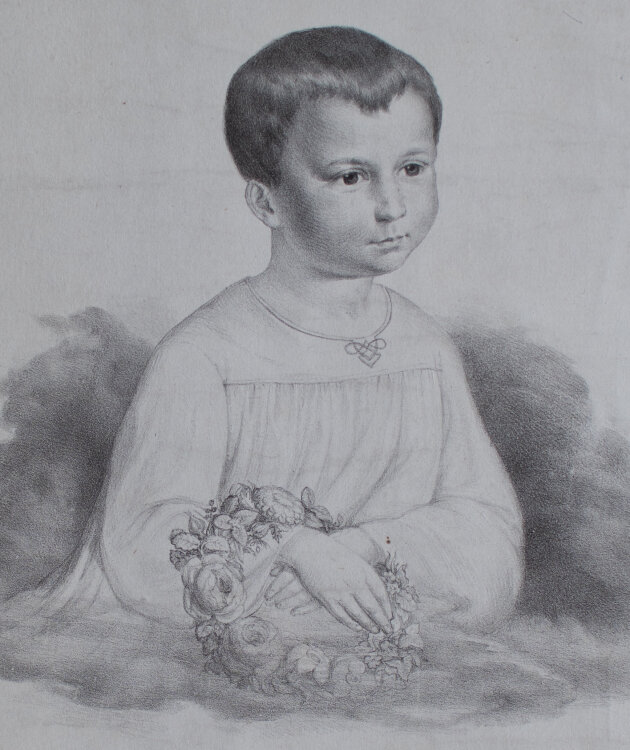 Unbekannt - Kinderporträt Johann Baptist Josepg Maria Broili - o.J. - Lithografie
