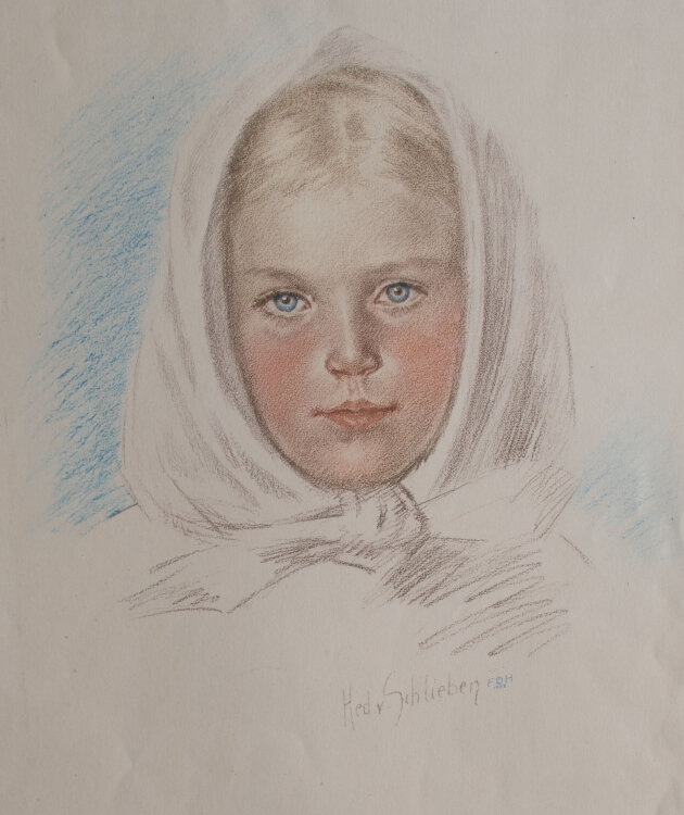 Hedwig von Schlieben - Porträt eines Mädchens -...