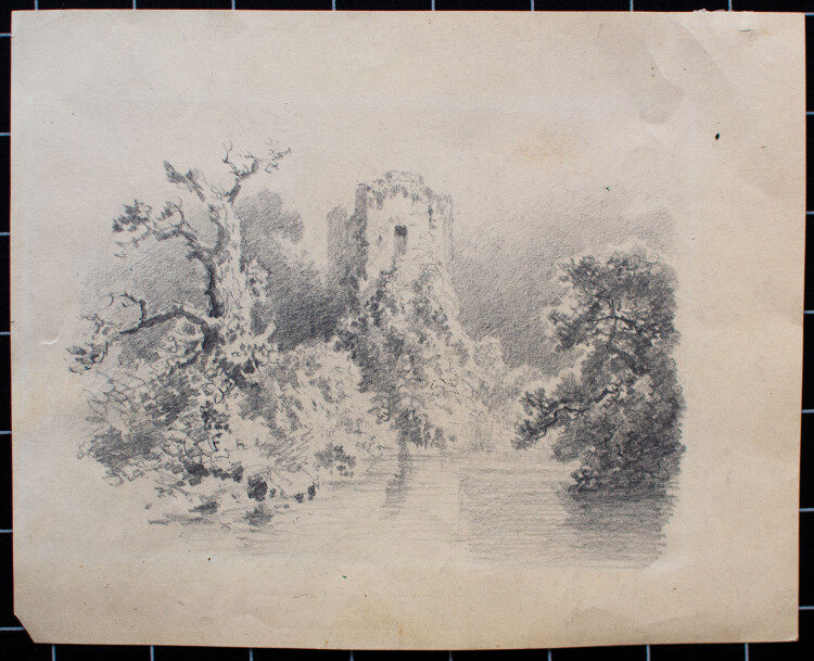 unbekannt - Ruine in einer Landschaft - ende 1800 -...