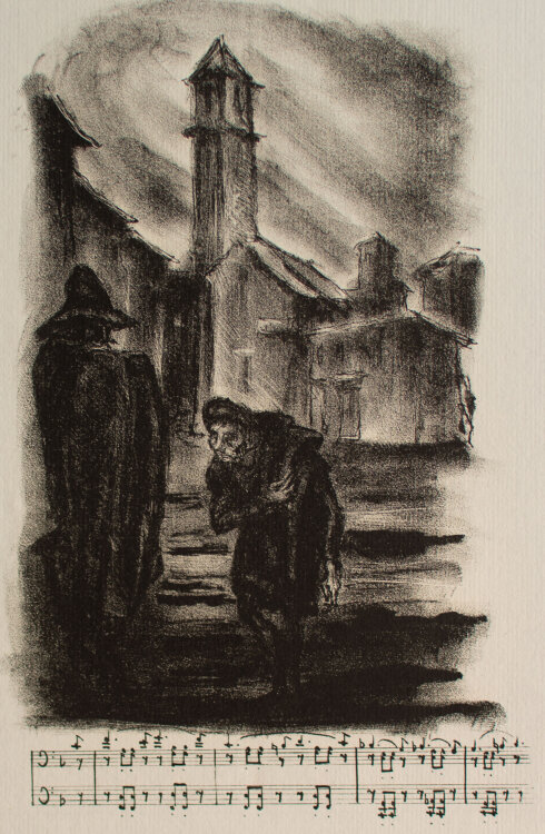 Rafaello Busoni - Rigoletto, Bettler - 1924 - Lithografie