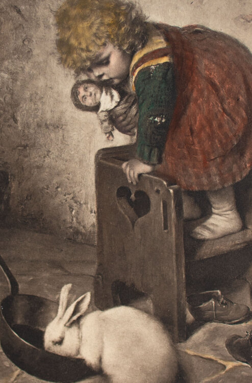 Franz Hanfstaengl - Ein Störenfried - 1892 - Farbheliogravure