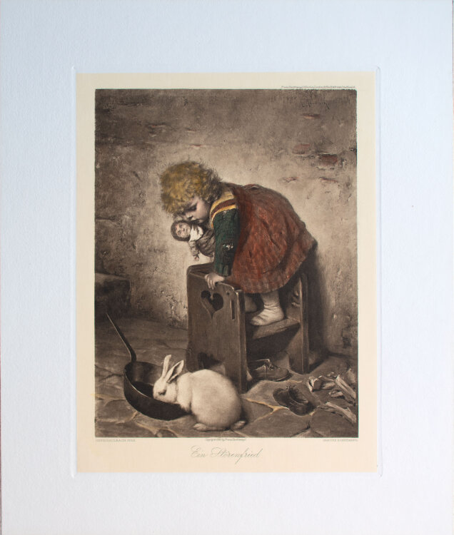 Franz Hanfstaengl - Ein Störenfried - 1892 - Farbheliogravure