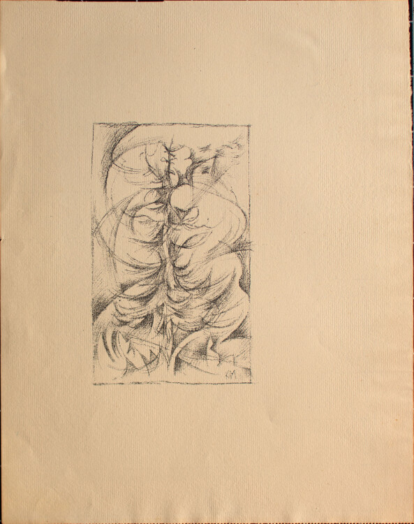 Monogrammist K.M - Baum - o.J. - Lithografie