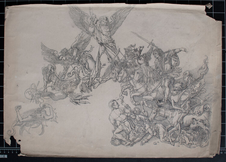 unbekannt - Apokalypse nach Albrecht Dürer - o.J. - Bleistift, Tusche