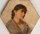 Vincenzo Volpe - Frauenporträt mit Korellenkette - o.J. - Öl auf Keramik