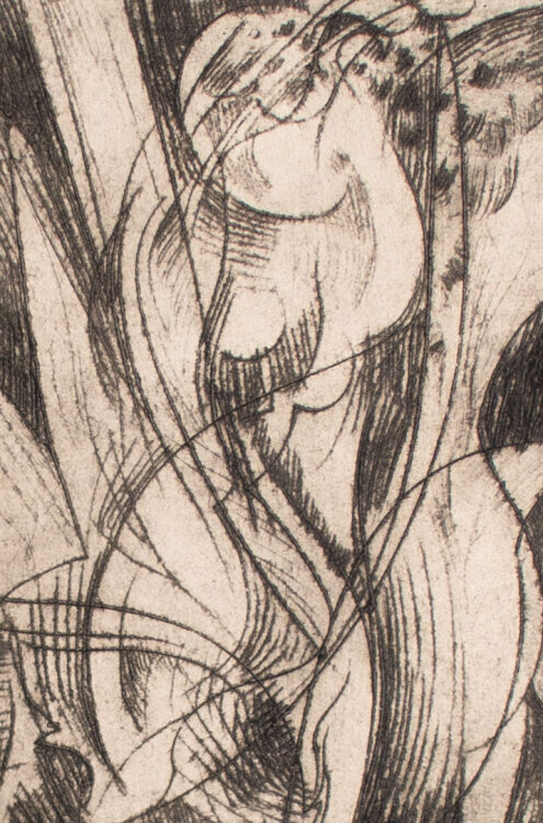 im Stil Frantisek Kupka - Abstrahierte Frauenfigur -...
