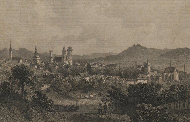 Johann Poppel - Zittau - um 1835 - Stahlstich