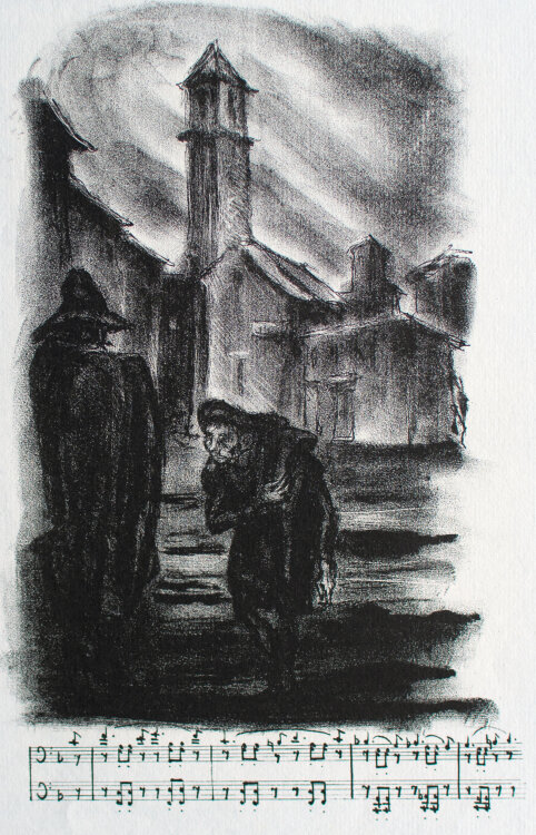 Raffaello Busoni - Illustration zu Rigoletto - 1924 - Lithografie