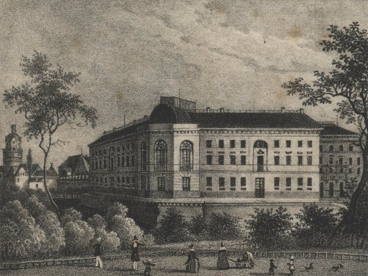 Unbekannter Künstler - Die Bürgerschule - um 1840 - Lithografie