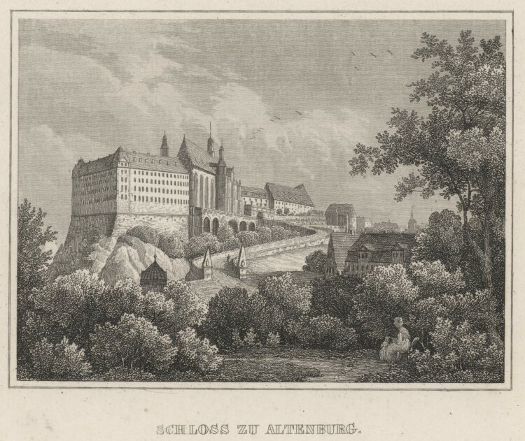 Schiffner (Verleger) - Schloss zu Altenburg - um 1845 -...