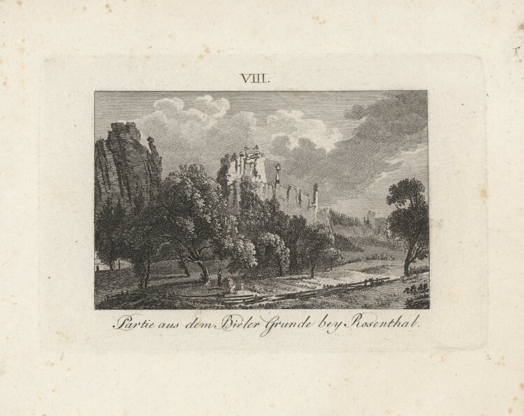 Christian August Günther - Der Bieler Grund bei Rosenthal - 1804 - Radierung