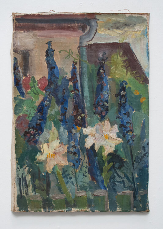 Gerhard Schulte-Dahling - Blumen vor dem Haus - o.J. -...