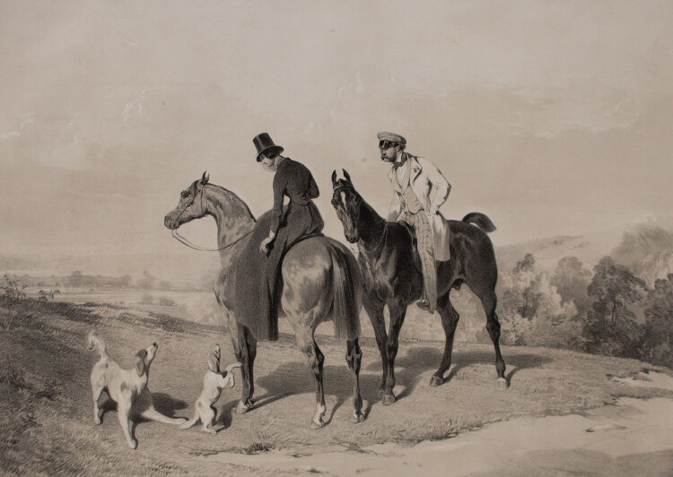 unbekannt - Motifs Équestres daprès Alfred Dedreux - o.J. - Lithografie