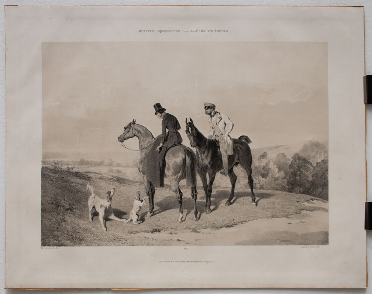 unbekannt - Motifs Équestres daprès Alfred Dedreux - o.J. - Lithografie