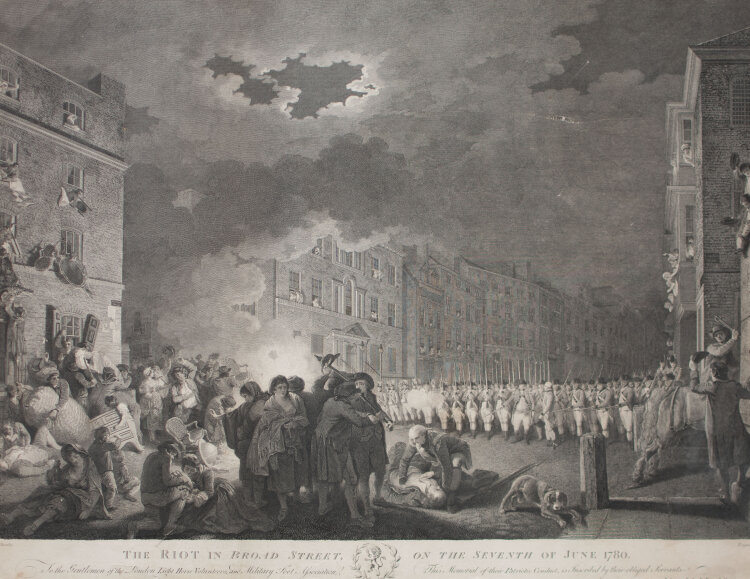 James Heath - The riot in Broad Street on 7 June, 1780 -...