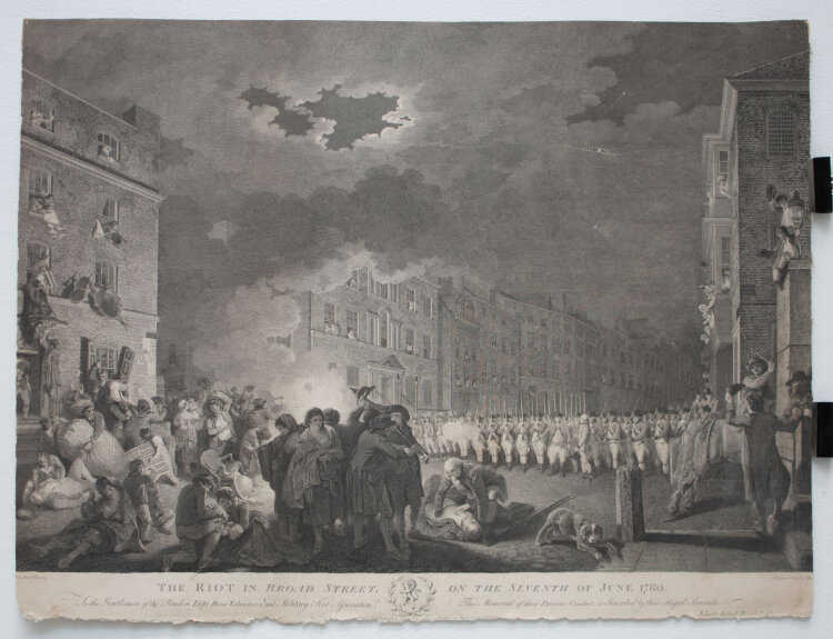 James Heath - The riot in Broad Street on 7 June, 1780 - o.J. - Kupferstich