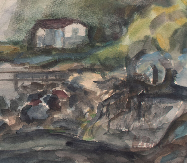 Hanne Petrick - Küstenort, Insel Rügen - o.J. - Aquarell